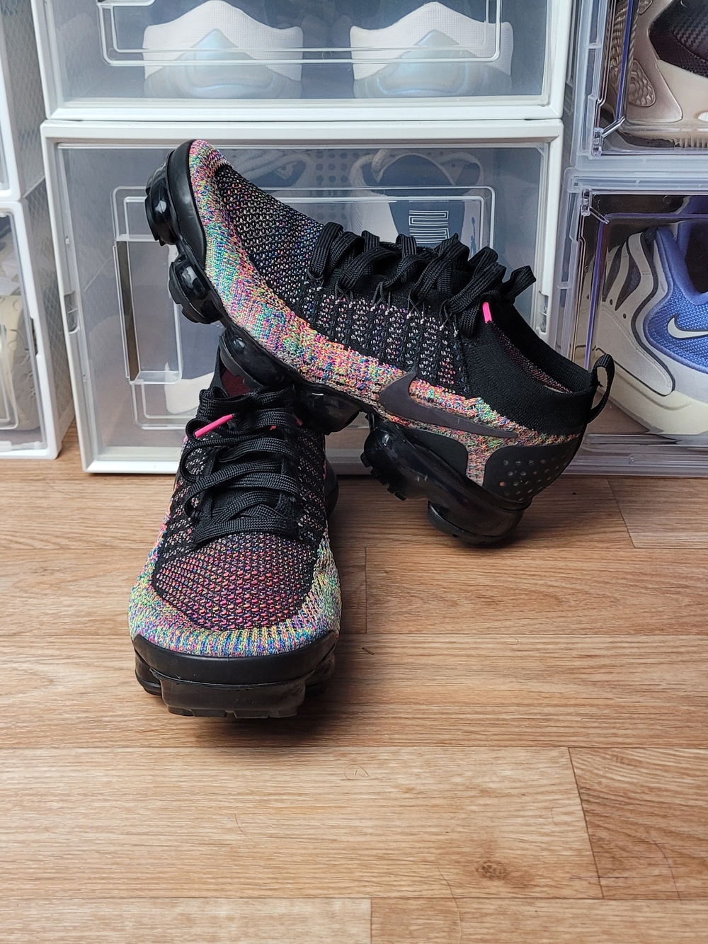 NIKE 2018 AIR VAPORMAX FLYKNIT 2 942842 017  MULTICOLOR 9 MAX 90 PLUS 97 Size 9